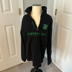 This is a Jansport Slippery Rock University quarter zip.